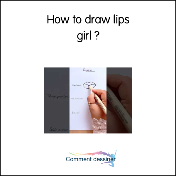 How to draw lips girl